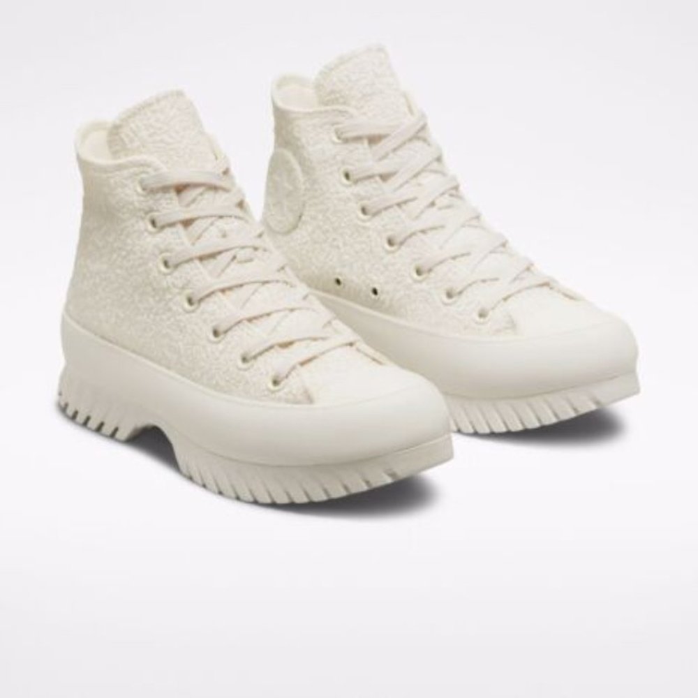 Converse CTAS Lugged 2.0 High Jacquard Egret Women's US 11.5